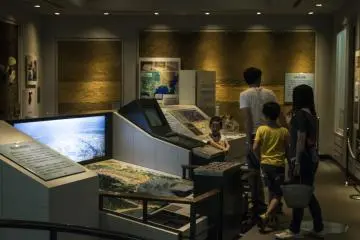 <p>The other permanent exhibit section of the Sagamihara City Museum is dedicated to it's history, beginning of course with the geography of the city.</p>