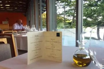 The exquisite and artistic glasses of olive oil bottles nature's gold from Shodoshima.