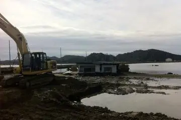 <p>Tona reconstruction efforts as of two years ago</p>