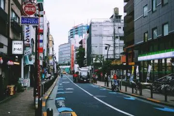 <p>The street where Jomon Roppongi is located&nbsp;</p>