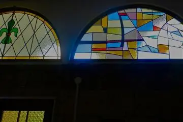 Stained glass doorway