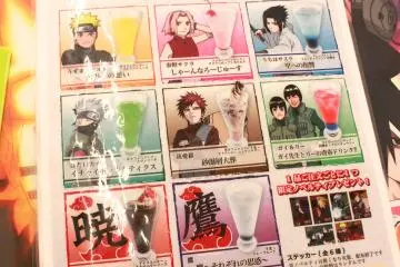 <p>Las bebidas con nombres de Naruto</p>