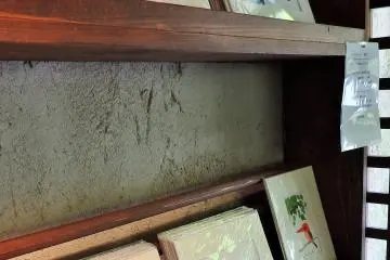 <p>The shop sells some lovely artwork by George Nakashima.</p>