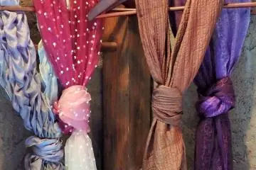 <p>Here are some beautiful hand-dyed scarves.</p>