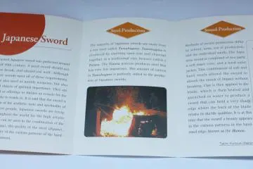A look inside the 'Construction of the Japanese Sword' booklet