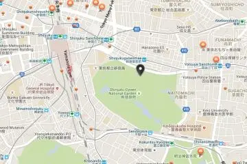 <p>Shinjuku Gyoen is easy to find from Shinjuku Station</p>