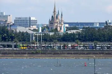 <p>You can see Tokyo Disneyland in the distance</p>