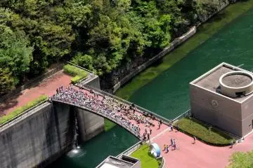 <p>Waiting for the water to flow from the dam</p>