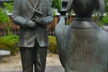 <p>Statue de William Merrel Vories &agrave; Omihachiman &nbsp;</p>