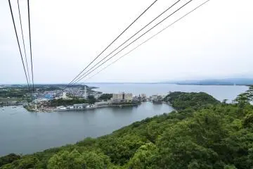 <p>Beyond lake Hamana, and bound for Okusayama on the other shore of the lake.</p>