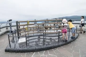 <p>Up on the observation deck, this carillon chimes every hour, on the hour. Thanks to these inquisitive children, I also found out that each individual bell actually sounds when physically rung.</p>