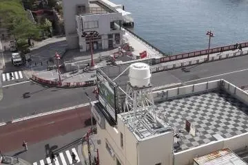 <p>The view from the ninth floor terrace</p>