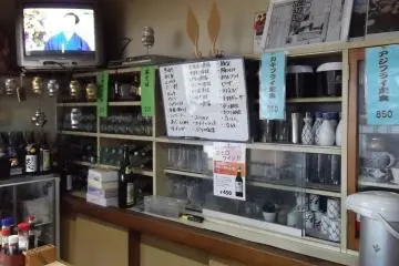 Pemandangan dari konter saya duduk