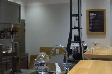 <p>They're serious about coffee here - just look at that percolator</p>