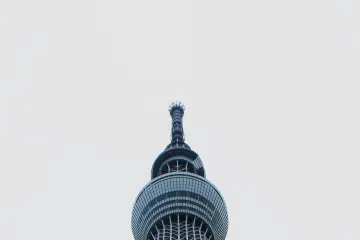 The Skytree from Oshiage station