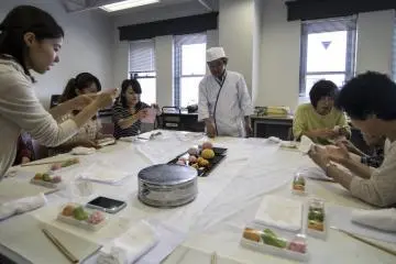 <p>Lessons for wagashi-making are available here at Karakoro Art Studio.</p>