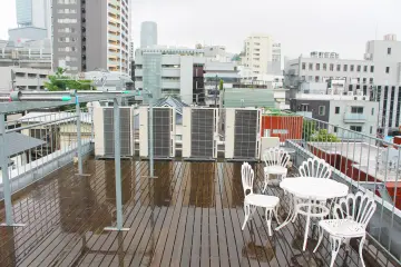 The rooftop deck (which looks even better in the sun!)
