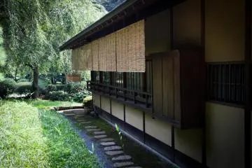 The exterior of the tea house