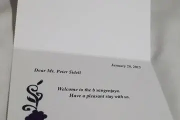 <p>My personal welcome!</p>