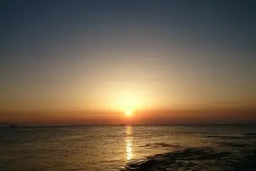 <p>Shimmering ocean</p>