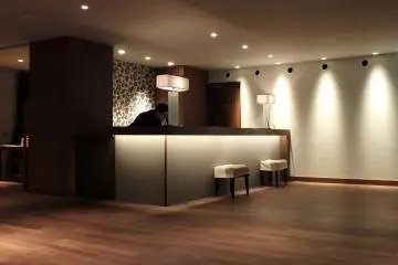<p>The front desk. They are very strict about check-in time, so don't bother arriving early as you will only have to sit and wait in the lounge.</p>