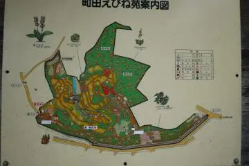 Map of the garden, showing the different areas