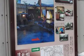 <p>Follow this sign from the main road</p>