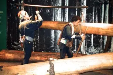 Exhibit showing lumber industry