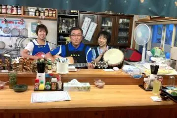 The "Furin" staff providing some musical entertainment
