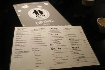 <p>The menu.&nbsp;</p>