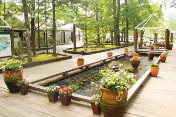 The entrance to the park