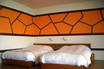 Deep and comfortable Beds, though the nineties decor may divide opinions.
