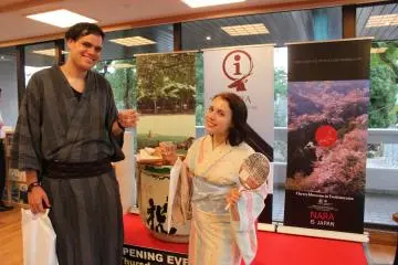 <p>Celebrating the opening of the Visitor Center</p>