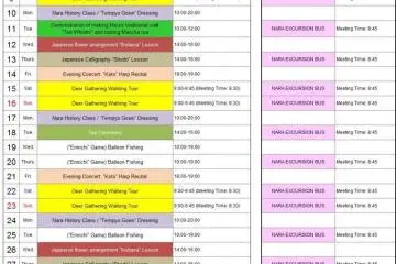 <p>August itinerary for free cultural activities held at the Visitor Center - do not miss out!&nbsp;</p>