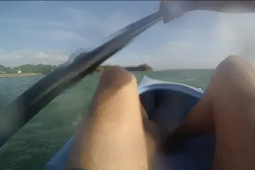 <p>Kayak! The island is full of beautiful beaches.&nbsp;</p>