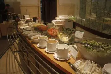 <p>Various dressings and salads.</p>