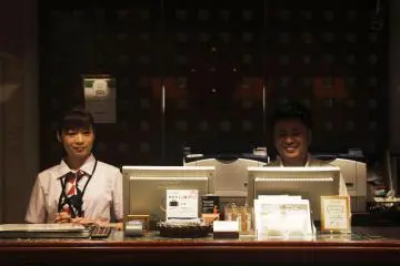 <p>Some of the friendly staff at reception.</p>