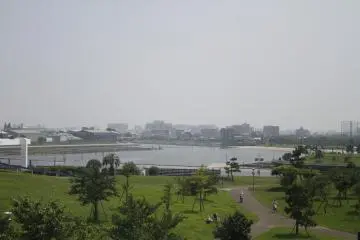 <p>The view from the top of Omori Nori museum.&nbsp;</p>