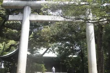 <p>The large Tori gate entrance of Kashima Shrine.&nbsp;</p>