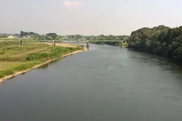 <p>La rivi&egrave;re Kitakami, la plus grande dIwate</p>
