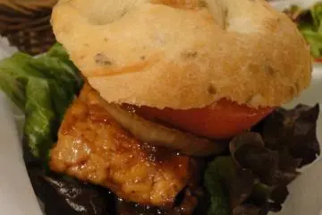 tempeh burger - vegan