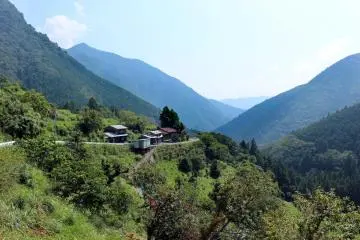 <p>A tiny mountain village south of Tamaki Shrine</p>