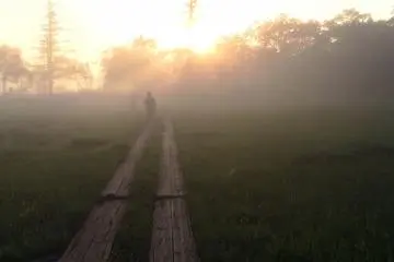 Sebelum Mendaki: Pemandangan Pagi di Oze