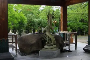 <p>A chōzuya or temizuya</p>