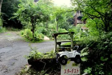 <p>Stardust Guest House hidden in the forest halfway up the hill</p>