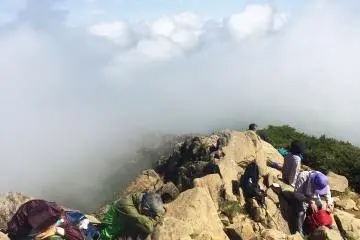 <p>The mountain top.</p>