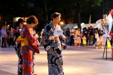 Many older people also take part on this festival