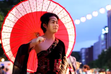 One of people who take part on the festival