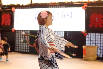 One of people who take part on the festival