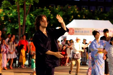 One of people who take part on the festival